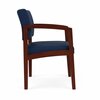 Lesro Lenox Wood Guest Chair Wood Frame, Mahogany, MD Ink Upholstery LW1101